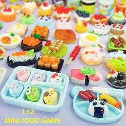 Kitchens Play Food 16 Cute Mini Doll House Supermarket Snack Cake Wine Beverage Plush BJD Kitchen Accessories Girl Gift Toy 230605