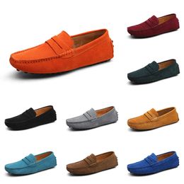 Casual shoes men Black Brown Red Orange Dark Green Blue Grey mens trainers outdoor sports sneakers color75