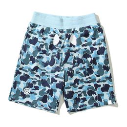 Designer Shorts Womens Shark Trend Camouflage Pattern Fiess Training Sports Loose Breathable Mens Summer Outdoor Beach Short PantsP43PP43P