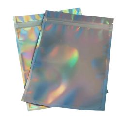 PET laser packaging bag Aluminium Foil bag Resealable bag Smell Proof Pouches mobile phone accessories cosmetic All-match