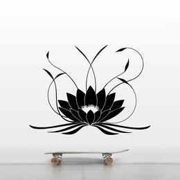 3d Mandala Lotus Wall Sticker PVC Removable Yoga Wall Decals Stickers For Bedroom Living Room Home Decoration Mural