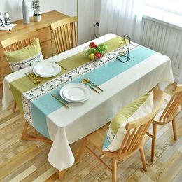 Table Cloth Elegant Modern Multi-color Printed Rectangular for Table and Home Decoration Waterproof Coffee R230605