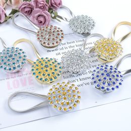 2pcs Stylish Shaped Magnet Flower Curtain Tieback Magnetic Curtains Buckle Window Screening Ball Clip Holder Room Accessories