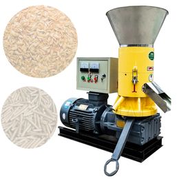 Biomass Sawdust Pellet Machine Sawdust Pellet Fuel Production Machine High Power Straw Shavings Granulator Rice Husk Straw Wood
