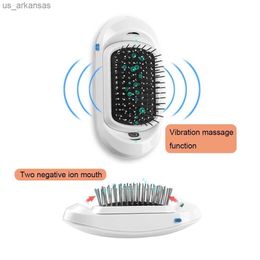 Negative Ions Electric Massage Portable Anti-Static Massage Electric Hairbrush Comb for Fatigue Relieve Stress Relief L230523