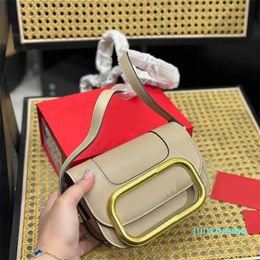 Designer -mini designer Bags Women metal crossbody purse shoulder bags Leather Pure Color Shoulder flip saddle Purses