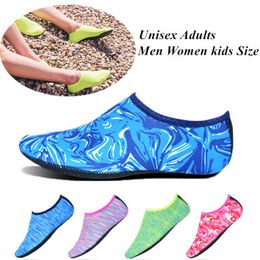 Unisex Adult and Children's Diving Socks Barefoot Water Sports Aqua Sock Inflatable Beach Swimming Non slip Yoga Shoes P230605 good
