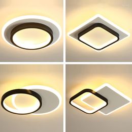 Ceiling Lights Small Modern LED Aisle Lamp 2 Rings Creative Nodic Home Decor Lustre Entrance Corridor Balcony