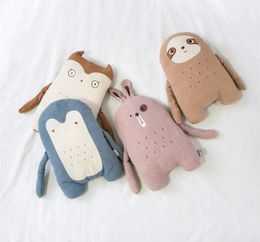 Plush Dolls Ramie Animal Quality Life pillow Kawai Cute Kise Parrot Rabbit Pet Birthday For Girlfriend Children Gift 230603