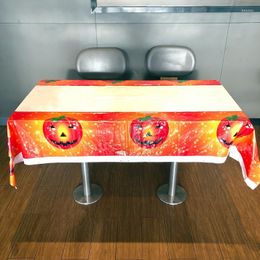 Table Cloth Plastic Tablecloth Halloween Decoration Restaurant Waterproof And Oil-proof Disposable 108x180cm