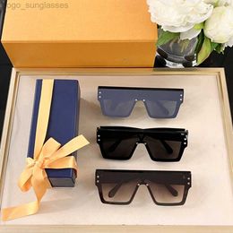 Sunglasses Designer Sunglass Luxury High Quality Fashion Uv Protection Mens Eyeglasses Wide Mirror Legs Big Frame Women Spectacles with Cases Boxs