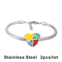 Charm Bracelets High Quality Stainless Steel Chain Bracelet For Men Women Trendy Simple Making Jewellery Gifts