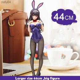 2022 Japan Anime KASUMIGAOKA Bunny Girl Action figure Bikini rabbit ears Utaha ver PVC 45cm model collection sexy Bunny doll L230522