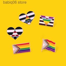 Pins Brooches Colorful flag brooch flag rainbow brooch metal badge pin brooch collar pin accessory spur pin T230605