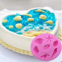 Ocean Animal Series Cake Mould Cute Pink Baking Moulds Silicone Mould 1224451