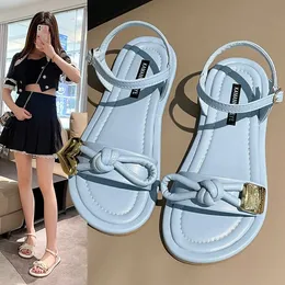 Flat Roman Sandals Childrens style summer 2023 lace-up platform bottoming high heels fashion sandals pregnant women shoes