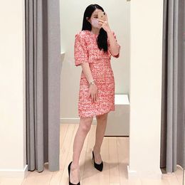 Basic & Casual Dresses S-andro French Style Dress Tweed Two-Piece Loose Dress size S_L New2023Madam