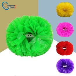 Cheerleading 1 Pair of 5 Inches 31cm Cheer Dance Game Pompoms Practical Cheerleading Cheering For Sport Match Vocal Concert Decorator 230603