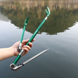 Boat Fishing Rods Fishing Equipment Telescopic Fishing Rods Holder Folding Stainless Steel Hand Rod Holder Use 1.5M 1.7M 2.1M 2.3M 230603