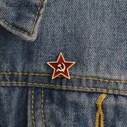 Pins Brooches Hammer sickle communist brooch Soviet emblem and symbol brooch Soviet emblem and emblem T230605