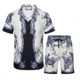 Casablanca 22ss Mens Beach Designers Tracksuits Summer Suits 2024 Fashion T Shirt Seaside Holiday Shirts Shorts Sets Man S Luxury Set Outfits S-3XL