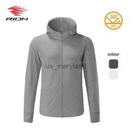 Outdoor Shirts RION Men's Jackets Anti-UV Fishing Clothes Summer Hiking Windbreak Camping Sun-Protection Clothing UPF 50 Outdoor Sports Coats J230605