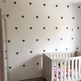 Heart Baby Room Decorative Stickers Girl Bedroom Wall Decal Stickers Children Wall Stickers Room Decoration Nursery Home Decor