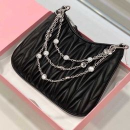 Miui Designer Women's Shoulder Luxury Bags New Mini Boutique Girl Heart Diamond Chain Single Cross Body Bag