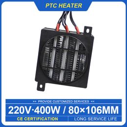 Fans Thermostat Heater Fan Ptc Incubator Heater and Fan Heating Element Ceramic Heater 220v 400w with Fan 106*80mm