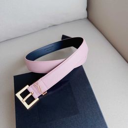 Luxury Women Leather Belt Fashion Classic Copper Buckle Mens Jeans Womens Business Casual Belts Width 3.0cm Famous Designer Belt With Exquisite Gift Box