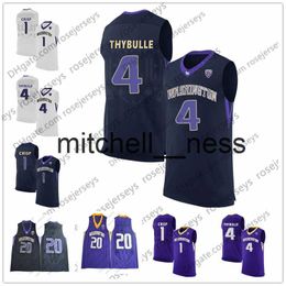 Mit8 NCAA Washington Huskies #4 Matisse Thybulle 5 Jaylen Nowell 11 Nahziah Carter 14 Sam Timmins 21 RaeQuan Battle White Black Purple Jersey