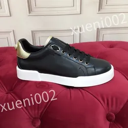 Hot Luxury Designers sneaker Casual Shoes Men Women Leather Lace Up Sneakers White Black Trainers Jogging Walking
