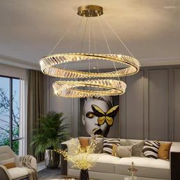 Pendant Lamps Modern Living Room Decorations For Home Bedroom Kitchen Villa El Lobby Led Lights Luxury Chandelier K9 Crystal