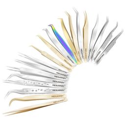 Brushes Eyelash Extension Tweezers Professional Straight | Curvy | Pointed | Volume | Precision Stainless Steel Cilia Edge Makeup Tools