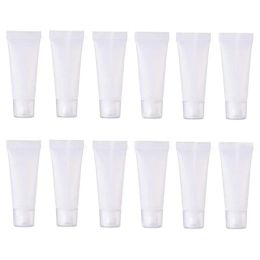 All-match Portable Empty Refillable Clear Plastic Soft Tube Cosmetic Sample Packing Container Bottle For Shampoo Lotion