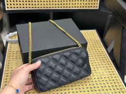 Luxury designer bag women's camera bag handbag wallet multifunctional double zipper classic Small and large capacity and multi-functional chain bag 20cm.