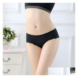 Women'S Panties Low Waist Seamless Underwear Fashion Comfortable Breathable Briefs Panty Women Clothes Will And Sandy Gift Drop Deli Dhz4K