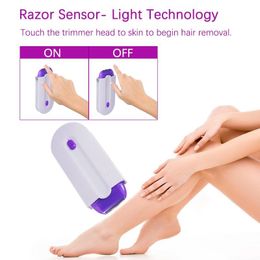 Epilator Rechargeable Painless Hair Removal Kit Laser Touch Device Womens Body Face And Leg Bikini 230606