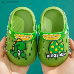 Sandals Sandals Cartoon Animals Kids Summer Slippers Child Indoor AntiSlip Slipper Comfy Soft Sole Baby Toddler Slides Boys Girls Beach Sandals 230316 L230518