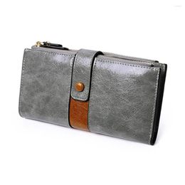 Card Holders Women's Long Wallet Small Delicate Design For Working Top Quality Clutch Fashionable Large-capacity Portable Holder