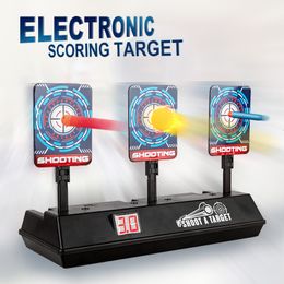 Sand Play Water Fun Intelligent Auto Reset Electronic Scoring Target for Nerf N Strike Elite Mega Rival Series Light Sound 230605