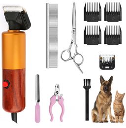 Trimmers Profssional 200W High Power Pet Trimmer Dog Shavers Cattle Rabbits Shaver Pet Grooming Electric Hair Clipper Machine