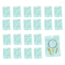 Storage Bags Mylar Clear Resealable Sealing Bag 20pcs Sealed Pouches For Packaging