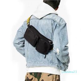 Outdoor Bags Detachable Cross Body Hip Inclined Shoulder Bag Unisex Fanny Pack Waist Men Canvas Off Multi Pocket303S