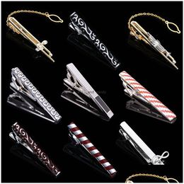 Tie Clips Copper Musical Instrument Stripe Shirts Business Suits Bar Clasps Neck Links For Men Fashion Jewellery Gift Will And Sandy D Dhxtb