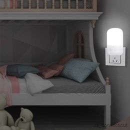 Sensor Lights Plug-in Led Feeding Socket Emergency Light Night Light Wall Mounted Bedroom Night Bedside Lamp Home Lighting R230606