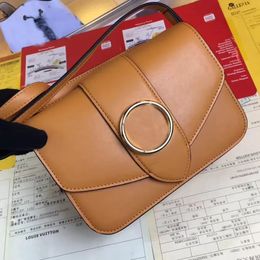 2023 Flap Bag Woman Shoulder Handbag Purse Crossbody Bags Smooth Calfskin leather Classic Letter Circle Adjustable Strap's Buckle Magnetic Hasp Wallets