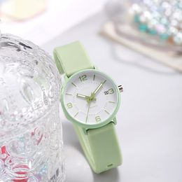 Wristwatches Simple Women Digital Waterproof Watch Calendar Silicone Tape Quartz Student Girls Wristwatch Montre Femme Relogio Feminino