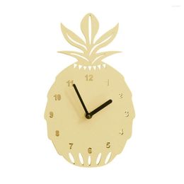 Wall Clocks Clock Living Room Cute Wooden Ice Cream Shape Arabic Numerals Home Office Decoration