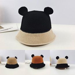 Wide Brim Hats Hat Women Summer Cute Fisherman Korean Version Showy Face Small Pot PlainSunshade For Cap